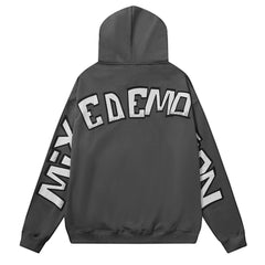 MIXED EMOTION Grey Monster Hoodie