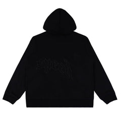 Godspeed Simple Letters Zip Hoodies