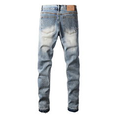 Purple Brand Crystal Diamond Jeans #9132