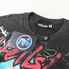 HELLSTAR SATAN Pattern T-Shirt