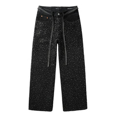 Purple Brand Crystal Diamond Jeans #9128
