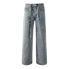 Purple Brand Crystal Diamond Jeans #9133