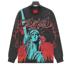 GODSPEED Statue of Liberty Long Sleeve T-Shirt