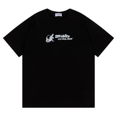 Off White Crocodile Pattern Printed T-Shirt