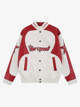 Thesupermade American Vintage Colorblock Leather Jacket - 1728