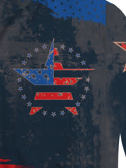 Vintage American Flag Memorial Element Hoodie