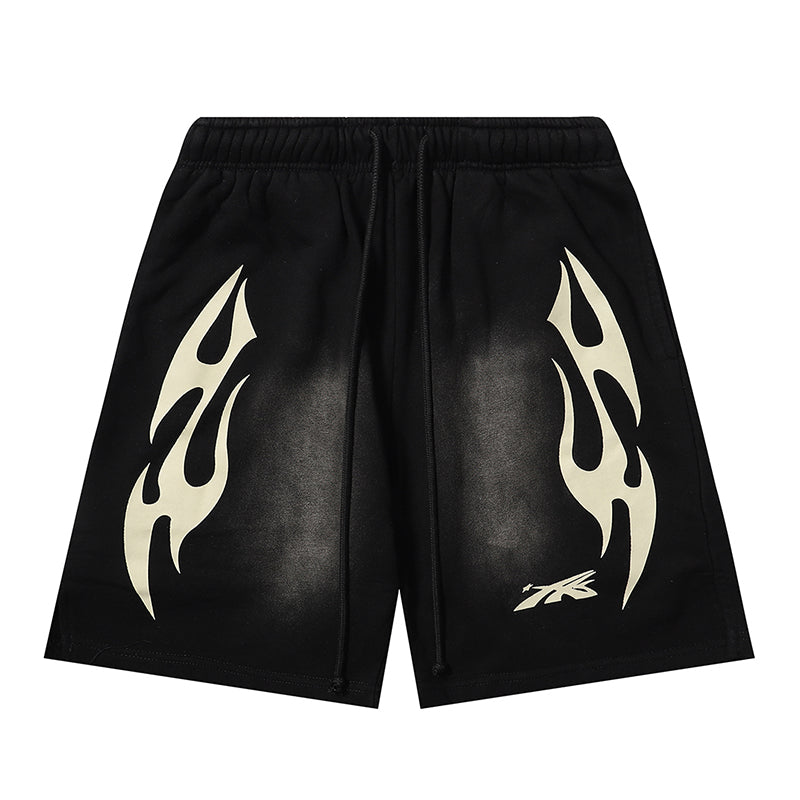 Hellstar Flame Paradise Short Black – AOSITRY