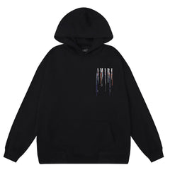 AMIRI PRINTING PAINT DRIP POPOVER HOODIE