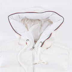 MONCLER White Pavin Down Jacket