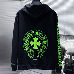 Chrome Hearts leather patch hoodie