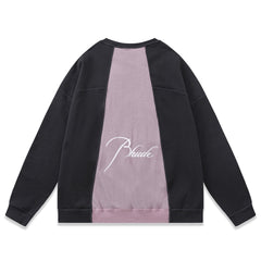 RHUDE logo-embroidered cotton sweatshirt