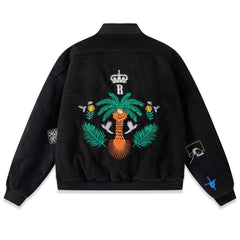 RHUDE Black Crest Bomber Jacket