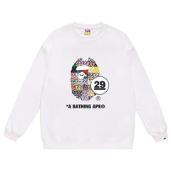 BAPE Ape Head 29th Anniversary Print Sweatshirt