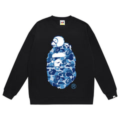 BAPE Ape Head Pattern Print Sweatshirt