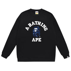 BAPE Ape Head Leter Logo Pattern Print Sweatshirt