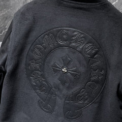 Chrome Hearts Classic Sanskrit Cross Embroidery Baseball Jacket