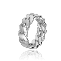 Men's Polished Cuban Ring