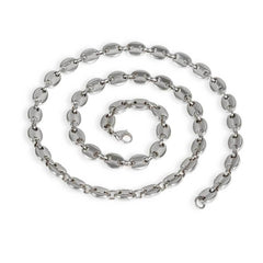 Men's Lobster Clasp Coffee Bean Necklace  #CHA028