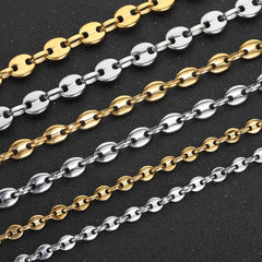Men's Lobster Clasp Coffee Bean Necklace  #CHA028