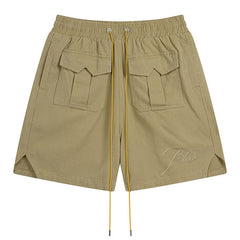 RHUDE Embroidered Letters Logo Shorts