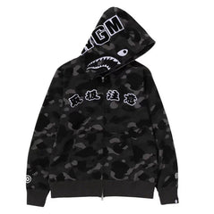 BEP x BAPE ColorCamo Shark Full Zip Hoodie