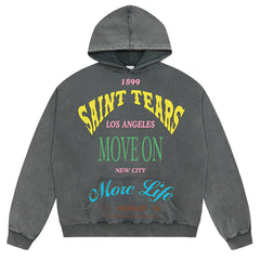 SAINT MICHAEL Colorful letter print Hoodies