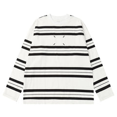 Maison Margiela 2024ss Crew Neck Stripes Sweatshirt