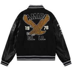 AMlRl appliqué-logo Varsity Jackets