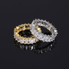 Men's Single Row Zircon Ring