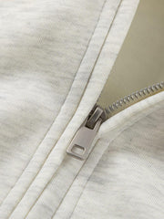 Retro Embroidered College Detachable Hoodie