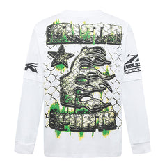 Hellstar Studios Creative Fun Skull Long Sleeve Tee