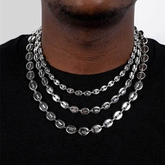 Men's Lobster Clasp Coffee Bean Necklace  #CHA028