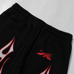 Hellstar Sports Future Flame Sweatpants Black