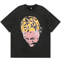 Hellstar Rodman Portrait Head foam print Tee