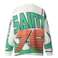 Saint Michael Printed Long Sleeve T-Shirt