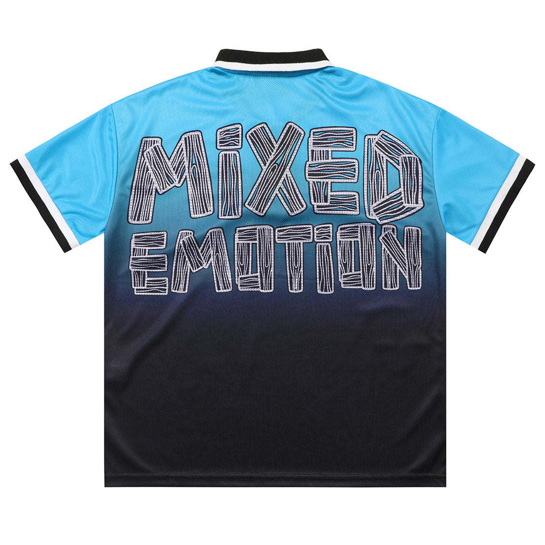 Road Rage Button MIXED EMOTION Blue “Road Rage” Button Up Tee – AOSITRY