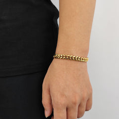 Men's Spring Clasp Cuban Bracelet #CHA064