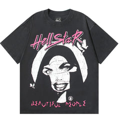 Hellstar Washed Print T-Shirt