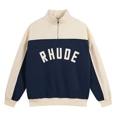 RHUDE Contrast Varsity cotton sweatshirt