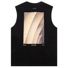 Fear Of God x RRR123 x Hollywood new three-party joint Sleeveless T-Shirts