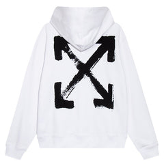 OFF WHITE Paint Arrow Hoodie Oversize