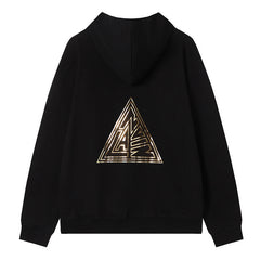 Lanvin Logo Embroidered Cotton Hooded Sweatshirt