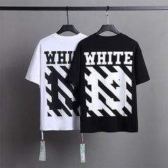 OFF WHITE Oil painting series arrow pattern T-Shirts