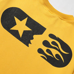 Hellstar Studios Sports Crewneck Sweatshirt Yellow