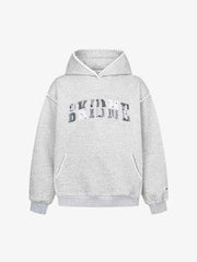 Heavy Lace Check Patch Embroidered Hoodie