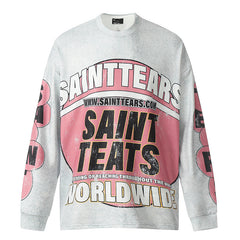 Saint Michael Printed Long Sleeve T-Shirt