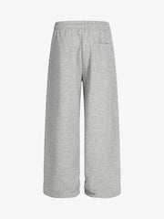 Draped Red Diamond Drawstring Casual Pants