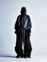 Shiny Functional Waterproof Hooded Jacket