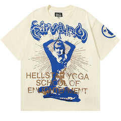 Hellstar print casual T-Shirt