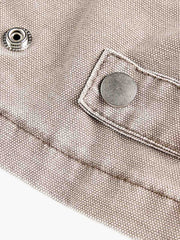 Vintage Washed Workwear Lapel Detroit Jacket